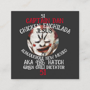 KAPTEN DAN CHICKEN ENCHILADA JESUS ALBUQUERQUE NM TILLÄGGSKORT