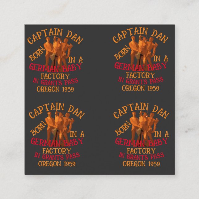 Kapten Dan född German Baby Factory Grants Pass Tilläggskort (Framsida)