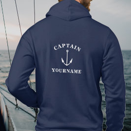 Kapten Ditt namn Nautical Anchor Sweatshirt T Shirt