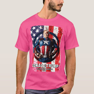 Kapten Donald Trump 12 Trumps New America T Shirt