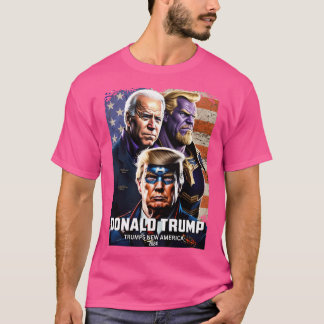 Kapten Donald Trump Vs Thanos Biden 4 Trumps New T Shirt