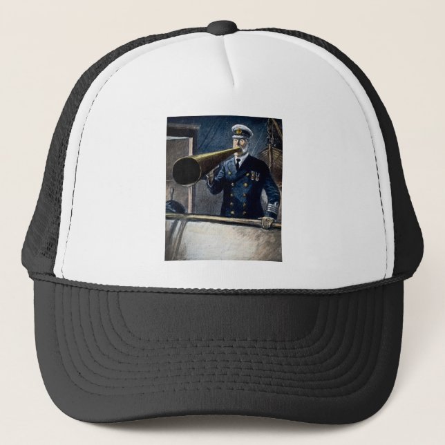 Kapten Edward Smith RMS Titanic Vintage Truckerkeps (Framsida)