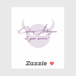 Kapten Eggplant Vinyl Sticker Klistermärken