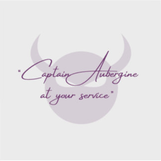 Kapten Eggplant Vinyl Sticker Klistermärken