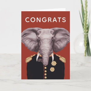Kapten Elefant Lägg Till Din Text Kort