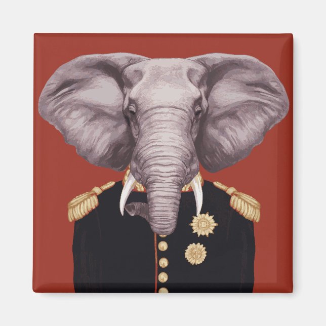 Kapten Elephant Magnet (Framsidan)
