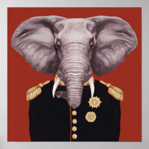 Kapten Elephant Poster