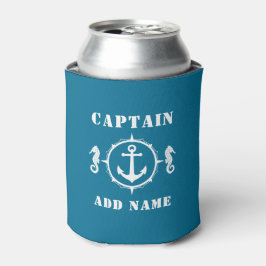 Kapten eller Boat Namn Anchor Seahorse Aqua Blue