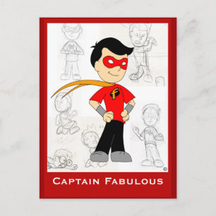 Kapten Fabulous: Postkort Vykort
