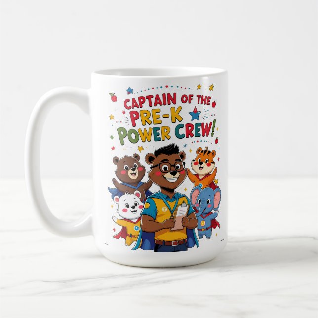 Kapten för förskolekraftlaget kaffemugg (Vänster)