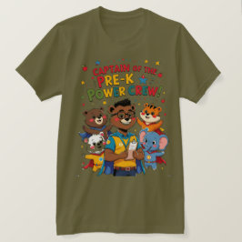 Kapten för förskolekraftlaget t shirt