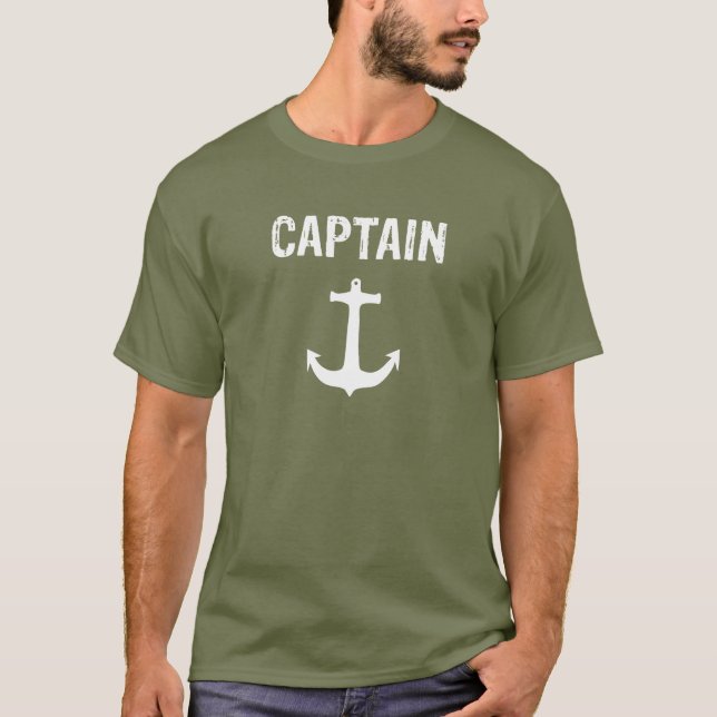 Kapten, Frakt kapten T Shirt (Framsida)
