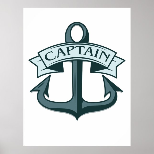 Kapten Fraktass Anchor Poster (Framsidan)