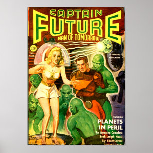 Kapten Future - Planets in Peril Poster