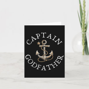 Kapten Godfather Boat Sailing Boating Vintage Anc Kort
