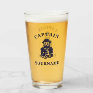 Kapten Gold Skrubbff med ditt namn Glass Tumbler Glaskopp