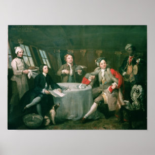 Kapten Graham i hans Cabin Poster
