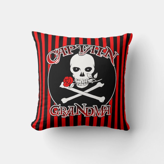 Kapten Grandma Dekorativ kudde (Framsida)