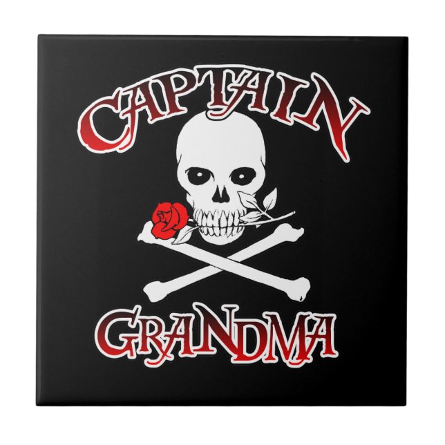 Kapten Grandma Kakelplatta (Framsidan)