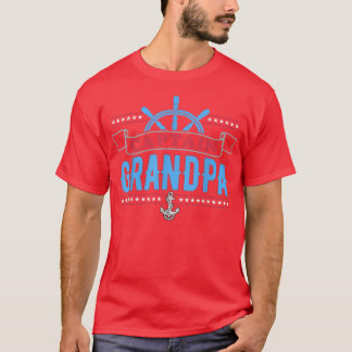 Kapten Grandpa Segelbåt Älskare Skipper Grandfathe T Shirt