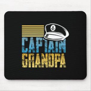 Kapten Grandpa - Segelkapten Hat - Boat Älskare Musmatta