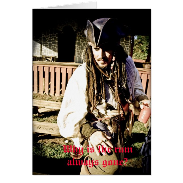 kapten hälsningskort (Framsidan)