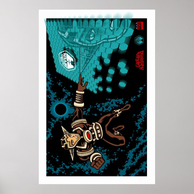 Kapten Hammond mot Futuro Seven Poster (Framsidan)