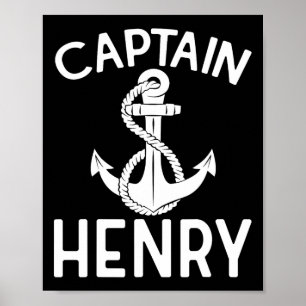Kapten Henry Sailing Frakt Boat Boating Yacht Poster