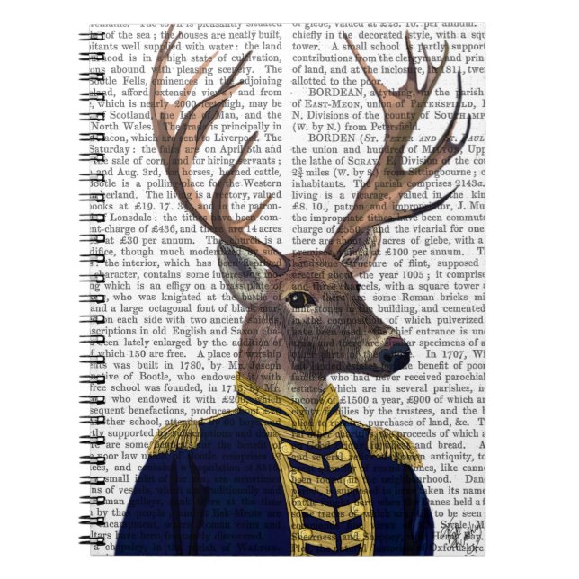 Kapten Hjort Anteckningsbok Med Spiral (Framsidan)