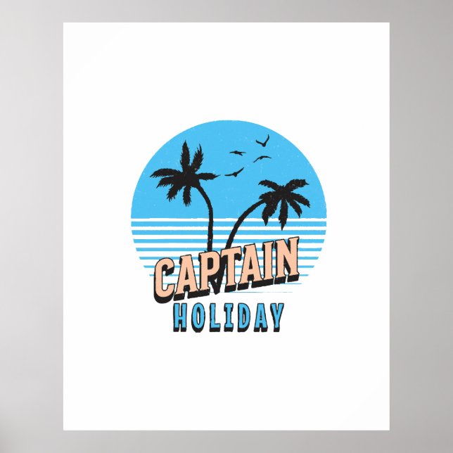 Kapten Holiday Poster (Framsidan)