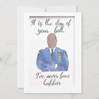 Kapten Holt Birthday Card Julkort