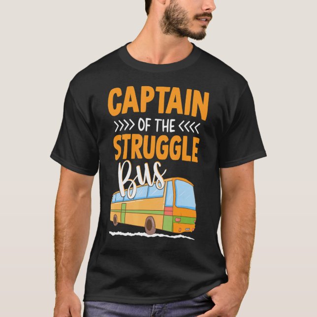 Kapten i Buss Costume School Buss Dr. T Shirt (Framsida)