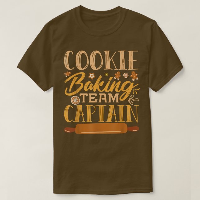 Kapten i Cookie Baking Team T Shirt (Design framsida)