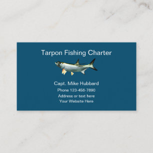Kapten i Tarpon Fishing Boat Visitkort