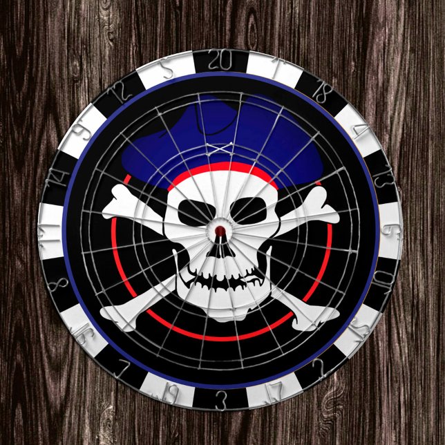 Kapten Jack Dartboard & Pirater Flagga, Skull/spel Darttavla (Skapare uppladdad)