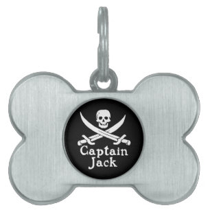 Kapten Jack Namnbricka Husdjur