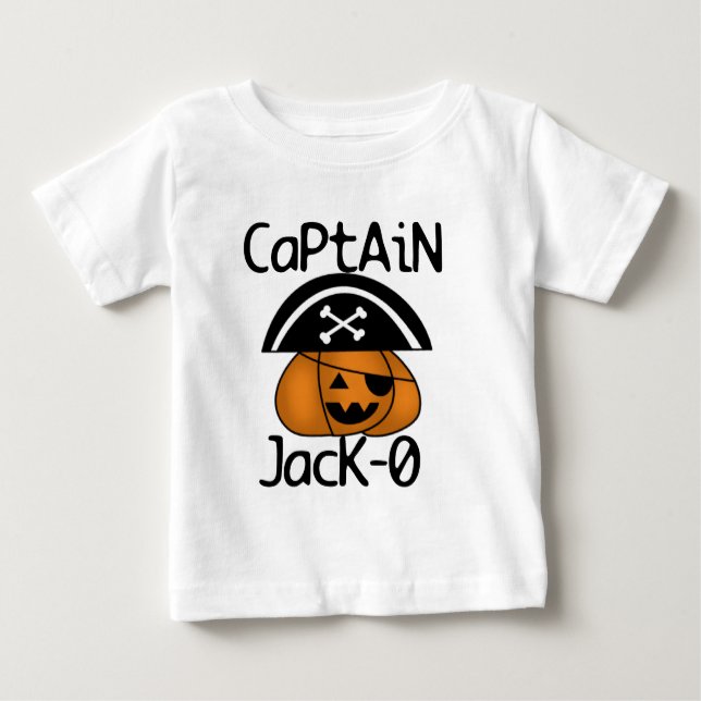 Kapten Jack=O Halloween-skjortor och presenter Tee (Framsida)