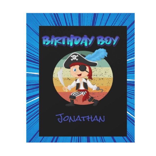 Kapten Jack Pirat Födelsedagsinbjudningskort! Anteckningskort (Order your Captain Jack Pirate Birthday Card today, and let the celebrations begin!)