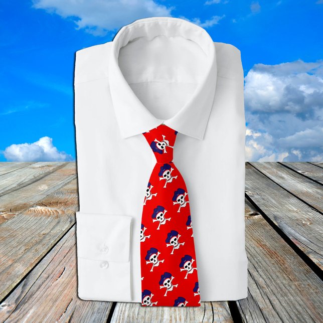 Kapten Jack & Pirat mode Tie, Pirater flagga Slips (Skapare uppladdad)