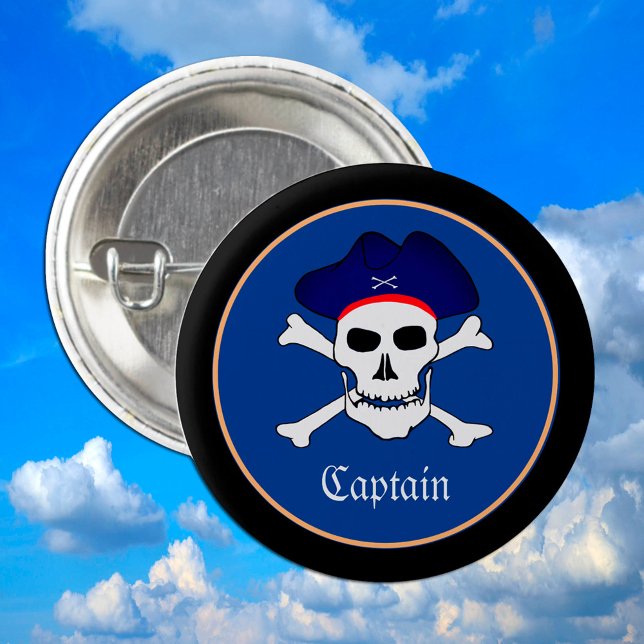 Kapten Jack & Pirater Flagga, Pirat/killarna Party Knapp (Skapare uppladdad)
