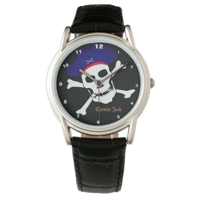 Kapten Jack & Pirater Flagga watch, Boat mode Armbandsur (Framsida)