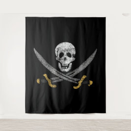 Kapten Jack Rackhams Jolly Roger Pirat Flagga