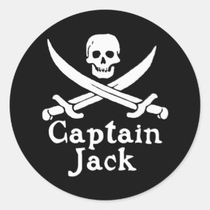 Kapten Jack Runt Klistermärke
