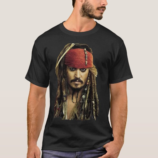 Kapten Jack Sparrow Classic T-Shirt (Framsida)
