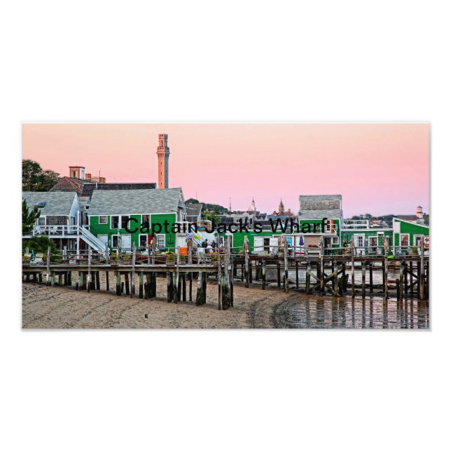 Kapten Jacks Wharf - Provincetown, MORSA Fototryck (Framsidan)