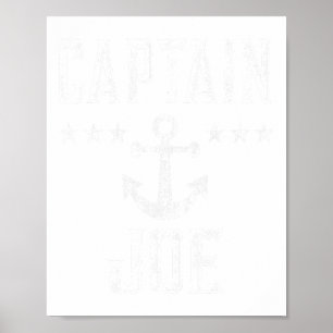 Kapten Joe - Retro Personlig Nautical Boating Poster