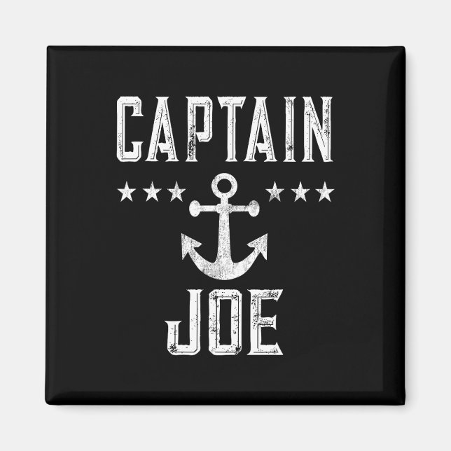 Kapten Joe - Retro Personlig Nautilus Båttur  Magnet (Framsidan)
