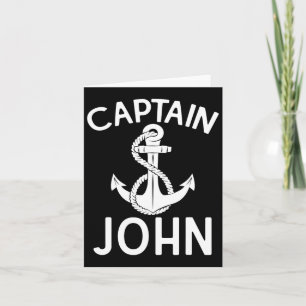 Kapten John Boating Frakt Boat Yacht Anchor Kort