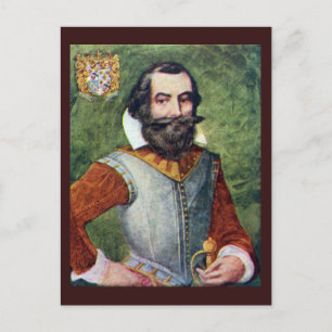 Kapten John Smith Jamestownkolonin Vykort