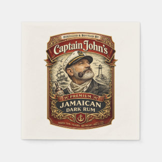 Kapten Johns Premium Jamaicanska romdricksservette Pappersservett